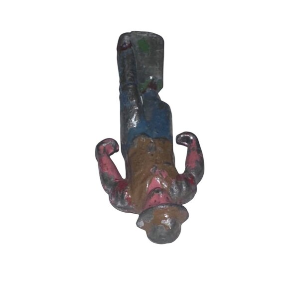 Barclay/Manoil Lead Figure, Vintage Railroad Worker 1950s France, 2.25" Tall - Picture 6 of 6